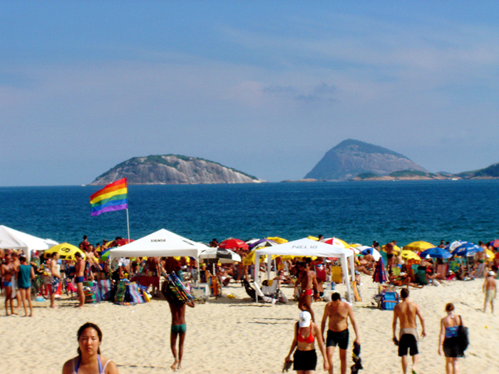 Posto 8, below, a section on Ipanema beach, has historically been the LGBTQ-friendly area.