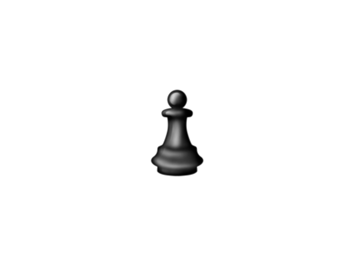 Black chess piece