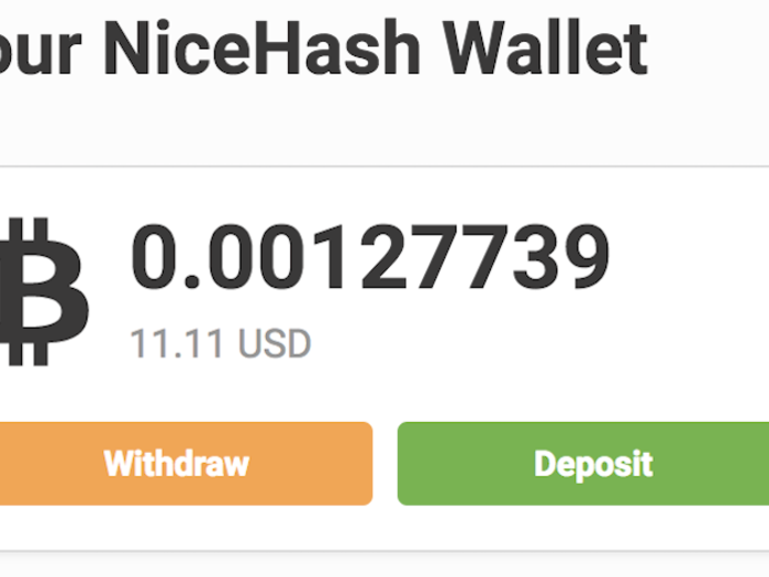 Nicehash will periodically deposit the bitcoin you