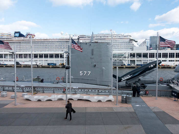 Today, it rests in New York, having been decommissioned in 1964. The sub was unique because it carried a Regulus I cruise missile armed with nuclear warheads. The sub had to surface to fire the missile.