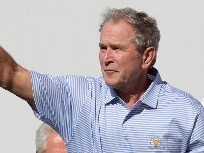 George W. Bush was a landman in the oil industry and the part-owner of the Texas Rangers