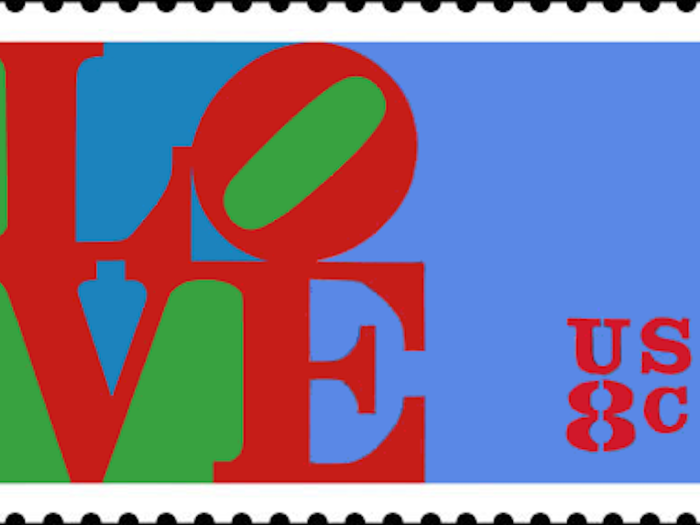 The original art was not a sculpture at all, but a simply-styled piece of 1960s pop art from creator Robert Indiana.