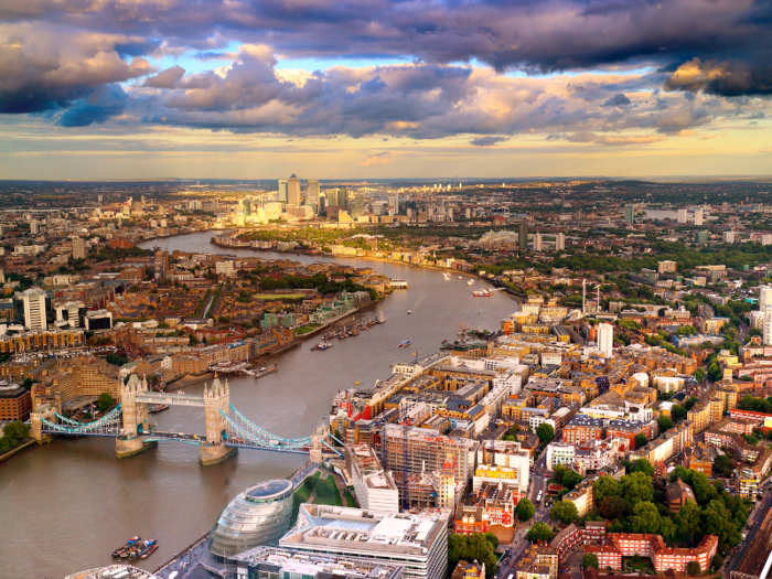 2. London — $2.7 trillion total private wealth