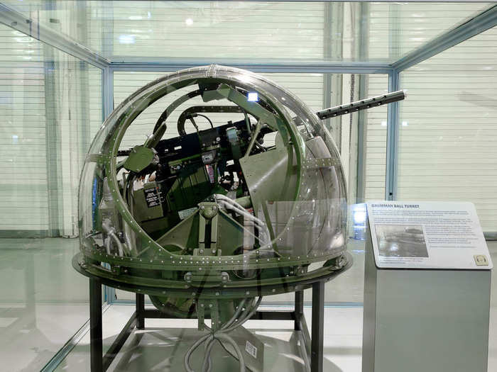 The Avenger aircraft was the first to use this Grumman ball turret, which can transverse 360 degrees in either direction and is powered electrically.