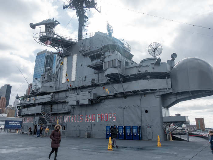 Next, head up into the island, which was the command center for the entire ship. It housed a variety of radar and communication instruments at the top. Below that is the bridge, where the captain controls the ship.