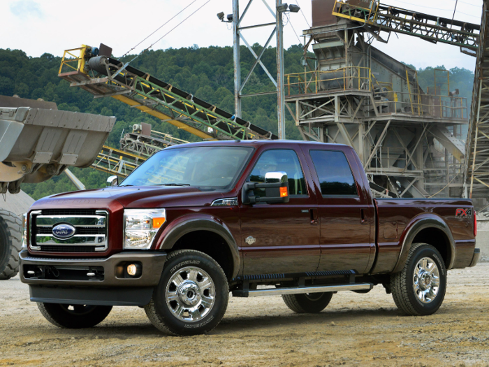 Large heavy duty pickup: 2015 Ford Super Duty