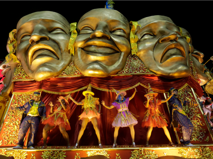 Then, the samba schools unveil their floats.