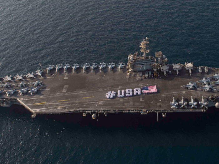 The USS Theodore Roosevelt flew thousands of sorties during Desert Storm