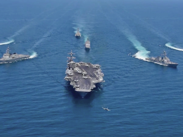 The USS Carl Vinson flew the first airstrikes of Operation Enduring Freedom