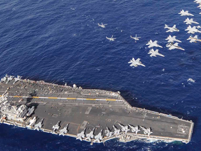 The USS Nimitz is the first of its class of US supercarriers