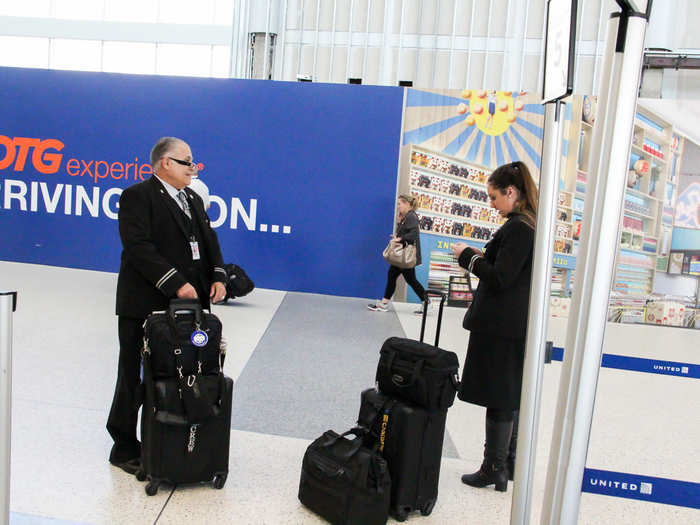 Bingochea says he loves the uniforms and is excited that flight attendants get new ones every few years. "I always like wearing my uniform. I like to make myself available to people," he says. "If people see you in uniform, they