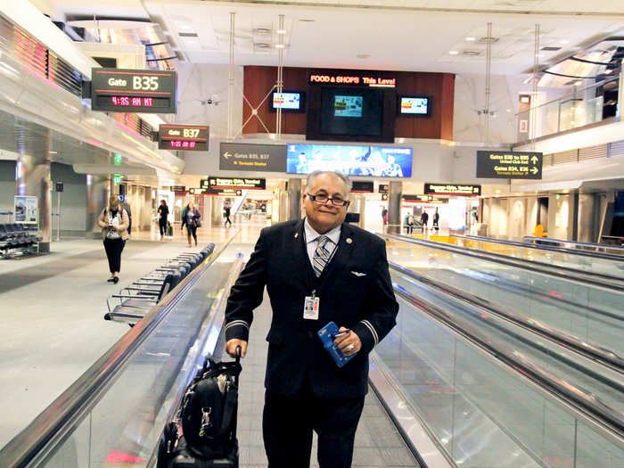 "Once you set foot in this airport, you belong to United," he says. Bingochea explains that you represent the company and the industry any time you put on the uniform, and that visibility comes with a lot of responsibility. "If planes break down, if weather happens, you