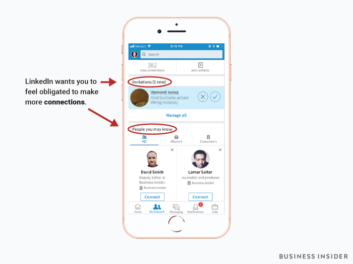 LinkedIn taps into the concept of "social reciprocity."