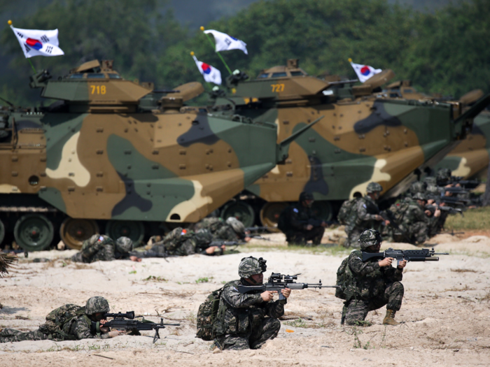 Marines from South Korea played a large role in this year