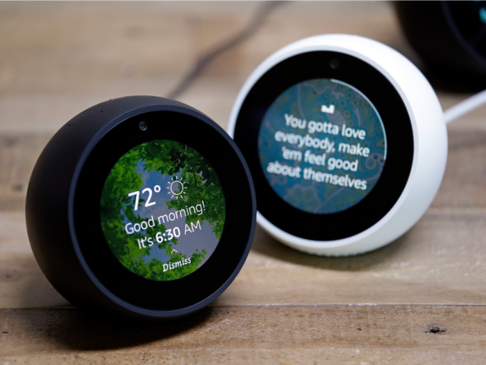 If you want a high-powered alarm clock: Amazon Echo Spot