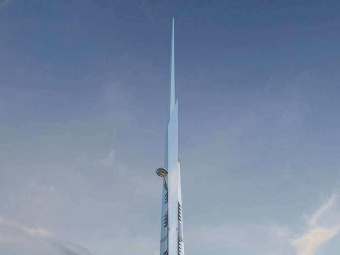 Adrian Smith + Gordon Gill Architecture designed the skyscraper, which will feature a pointy summit and over 200 floors.