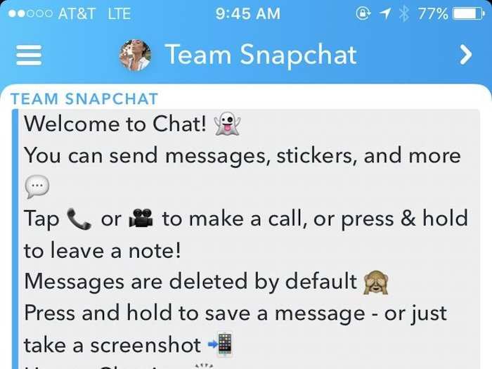 Starting a text chat with a friend is done the same way you view direct photo messages, aka "snaps": Just tap on a friend