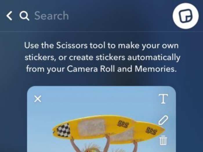 One of my personal favorite features in Snapchat is the "Scissors" tool.