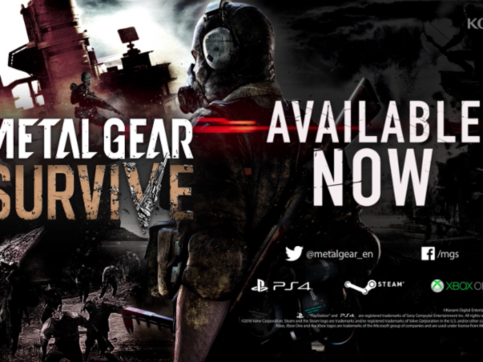 Konami is seemingly intent on not promoting "Metal Gear Survive."