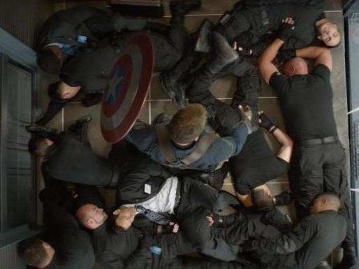 12. The elevator showdown ("Captain America: The Winter Soldier")