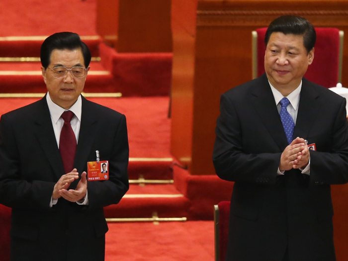 March 2008: Xi moves up in ranks to become vice president to Hu Jintao.