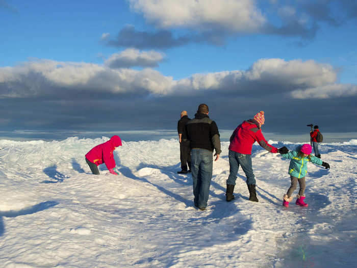 "The ice looks even better than photos can do justice," Photographer Jeff Caverly told Business Insider in an email.