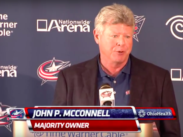 =13: Columbus Blue Jackets owner John P. McConnell — $3 billion