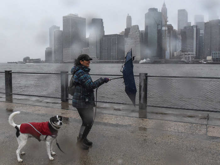 Down the coast in New York, the weather got so bad that both LaGuardia and JFK issued ground stops.