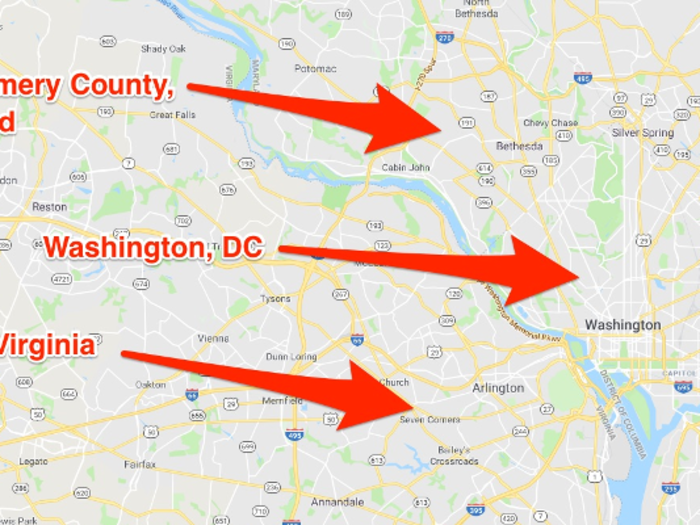 Three of the 20 remaining HQ2 contenders are in the DC metro area.