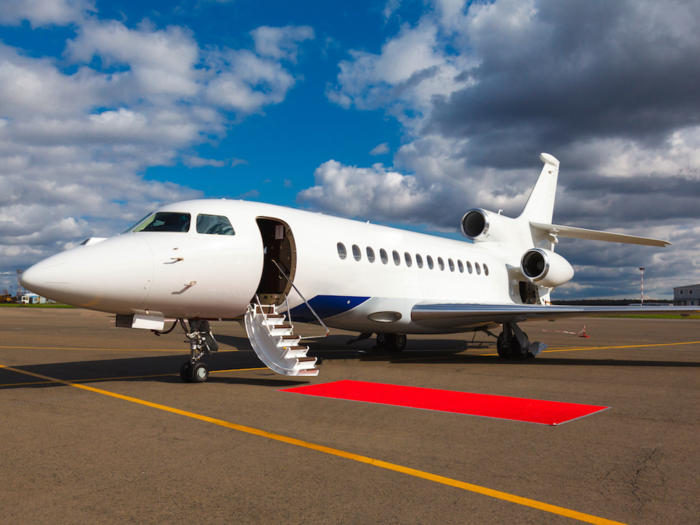 Private jet rental (roundtrip, cross-country flight)