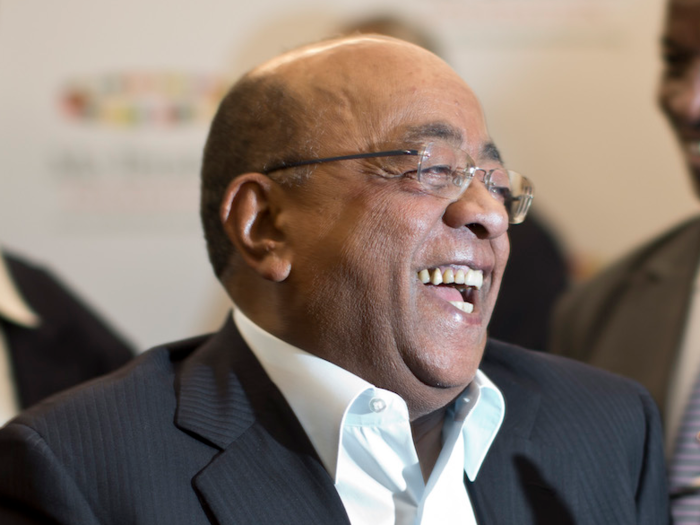 Self-made billionaire, 71 year-old Mohammed Ibrahim, was born in Sudan and now lives in the UK. He became a billionaire after selling his telecommunications company and now spends much of his time focusing on improving the lives of African citizens through the Mo Ibrahim Foundation. His net worth is over $1.1 billion.