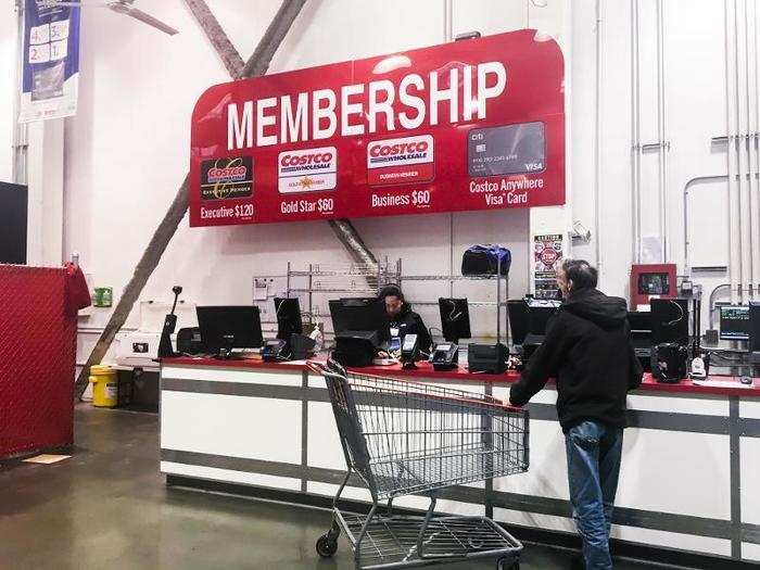 The last thing I saw before leaving the store was the membership desk. The standard price is an annual fee of $60, and there