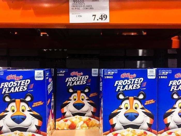 The same went for most things that were in the store — a four-pound box of Frosted Flakes was $7.49. At stores like Walmart and Target, a box half this size is only $2 less.