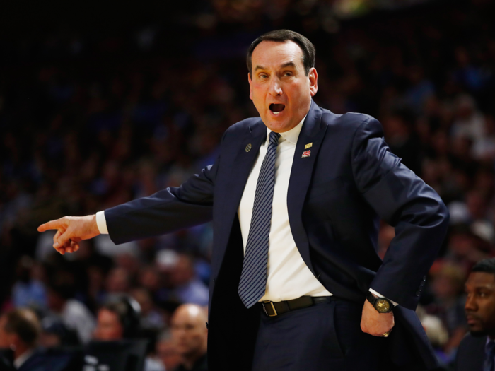 1. Mike Krzyzewski — $9.0 million