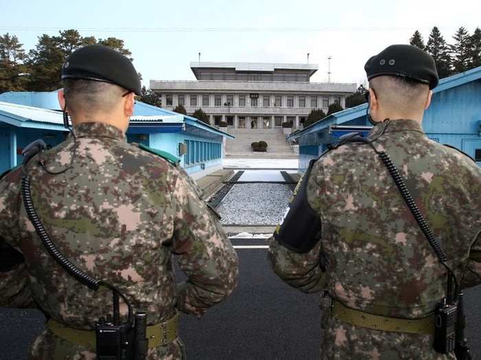 The two Koreas have also made plans to re-establish a hotline, and a landmark meeting between Moon Jae-in and Kim Jong Un is set to take place in April — the first meeting between leaders of the two countries in 11 years.