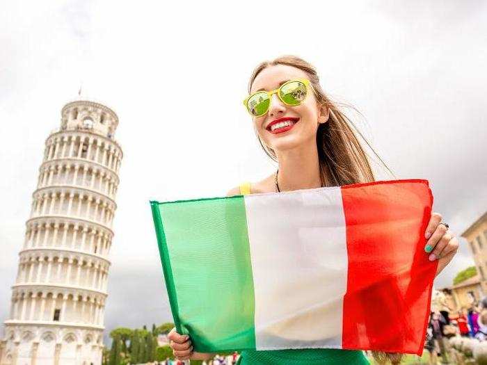 19. Italy. The home of art, wine, and good food had mediocre scores for gender equality (5.8), progression (4.20), and human rights (6.2), but female unemployment is still a huge concern.