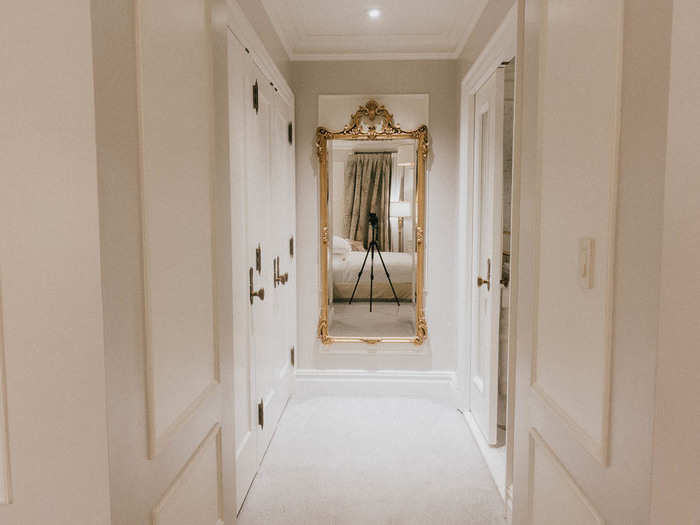 This hallway is more spacious than many New York apartments.