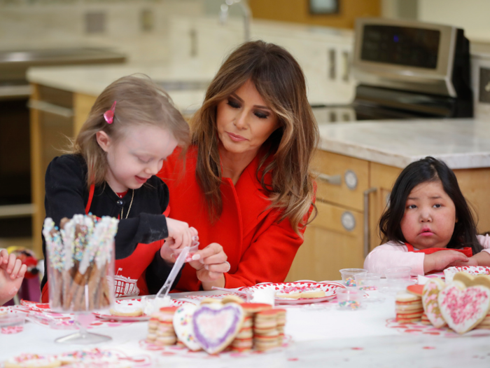 However, the first lady often disappears from the public view when Trump