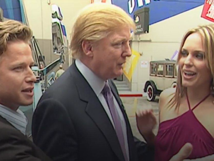 In September 2005, Trump was caught on tape telling "Access Hollywood" host Billy Bush that he was able to "grab" women "by the p---y" because "when you