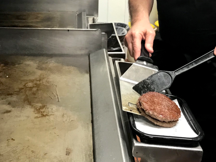 One positive of the new burger is that fresh beef cooks faster than frozen patties — something that is crucial to making sure that service doesn