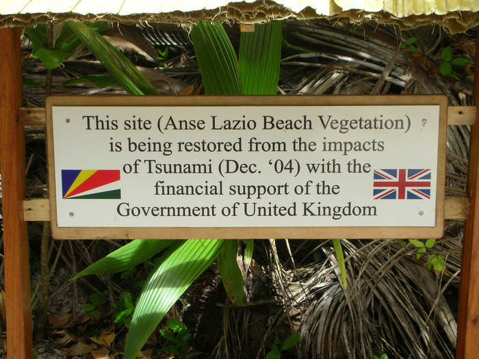 The islands were affected by the huge Indian Ocean tsunami of 2004, and some wildlife areas are still recovering.