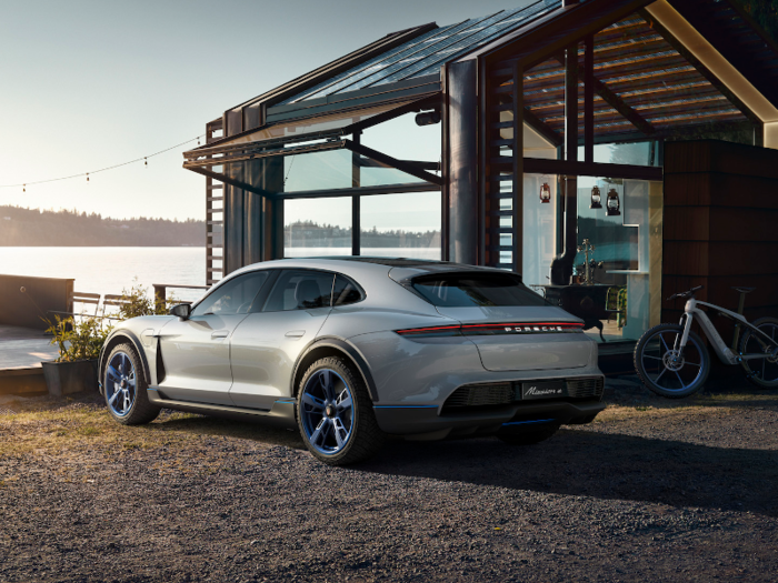 Porsche also introduced its Mission E Cross Turismo concept.  An all-electric crossover wagon designed to take on the Tesla Model X.