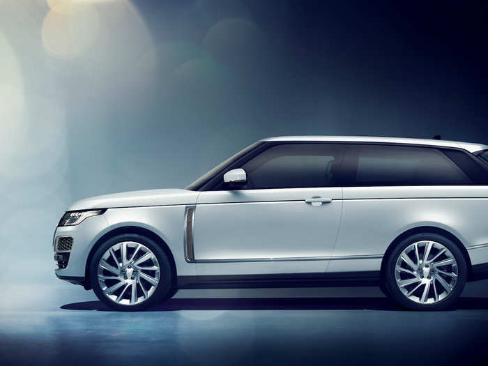 The $295,000 limited edition two-door Range Rover SV Coupe made its world debut.