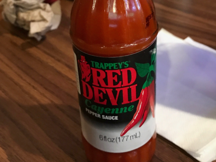 I advise putting just a bit of the Red Devil hot sauce the restaurant provides on the sandwich. It does wonders.