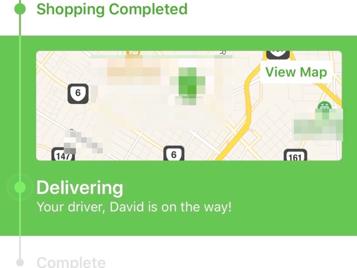 When David was done shopping, I got an alert saying that he was on his way to me. I could see him approaching my home on a map within the app.