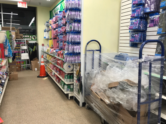 The store is definitely less slick than Dollar General. There were lots of unpacked boxes and abandoned crates. In one corner, we spotted a stray traffic cone.