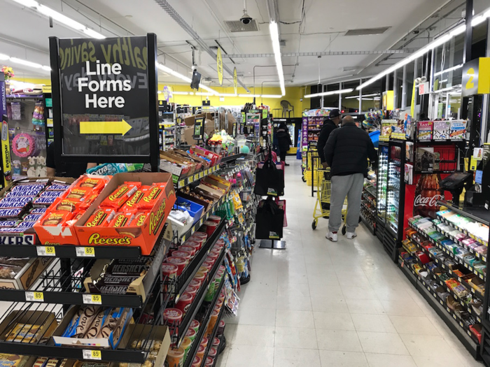 At the cashier, you could buy magazines, gift cards, and cigarettes. This location did not sell alcohol. Overall, the store was a good size, easy to navigate, and a convenient way to shop for essentials.