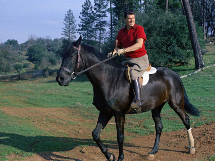 Ronald Reagan and his wife, Nancy, spent much of their vacation time at their private ranch in Santa Barbara, California. Rancho del Cielo, as Reagan called it, "cast a spell over us," the president said. "No place before or since has ever given Nancy and me the joy and serenity it does.”