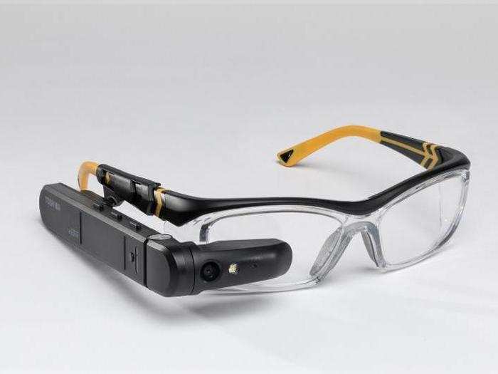 Or attached to a pair of safety glasses for machine shop work.