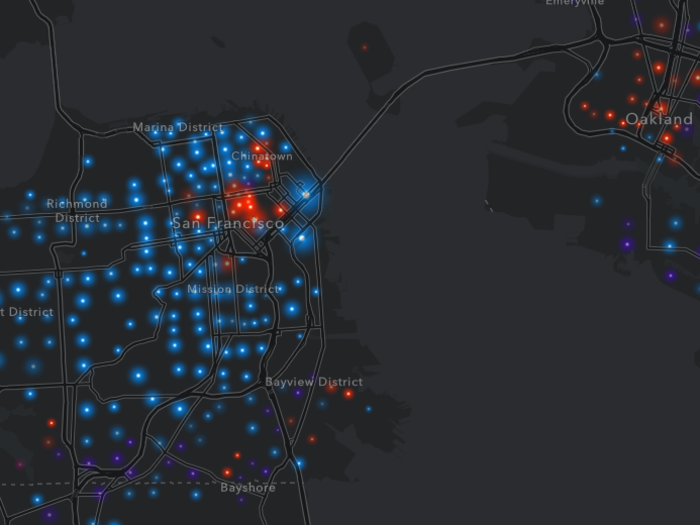 But not all of the Bay Area — or even all of San Francisco — is rich.